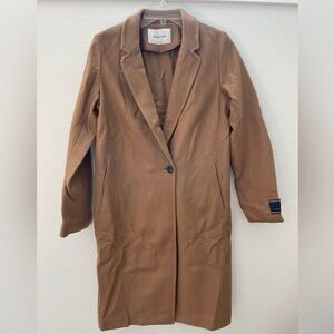 Aritzia Babaton Wool Coat (Small, Camel) - NEW